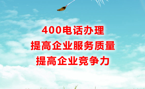 400电话办理提高企业竞争力